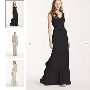 f15530 David’s bridal black style dress